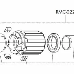 Fulcrum Freilaufkoerper RM0-022 Red Carbon - Red Metal Zero XRP HG