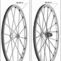 Mavic R-SYS Red Speiche Zirchal Rechts Hinterrad Drahtreifen 295 Mm Bis 2015 -Restbestand