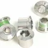 Sram Road Kettenblattschrauben Set Alu Silber M8,5x7 Mm + 9 Mm Huelse 5 Stueck