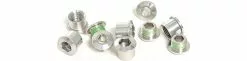 Sram Road Kettenblattschrauben Set Alu Silber M8,5x7 Mm + 9 Mm Huelse 5 Stueck