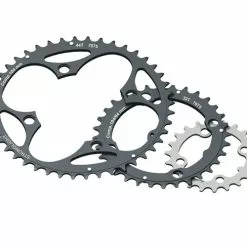 Stronglight Kettenblatt 24 Zaehne 104 LK 2x10 Schwarz