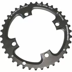 Stronglight Kettenblatt CT2 Schwarz 104 LK 10x2 Fach 42 Zaehne