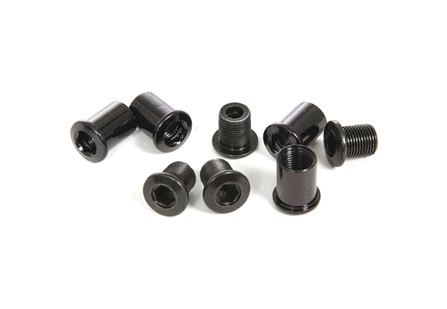 Sram MTB Kettenblattschrauben M8,5x7 + 9mm Huelse Stahl Schwarz Je 4 Stueck 3 Sram MTB Kettenblattschrauben M8,5x7 + 9mm Huelse Stahl Schwarz Je 4 Stueck