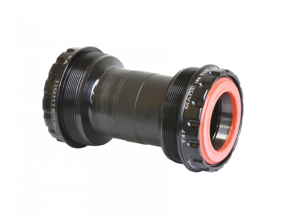 Wheels MFG Innenlager T47 Gewinde 68-73-100 Mm Outboard ABEC-3 Lager | Schwarz Achse Sram DUB 29 Mm 3 Wheels MFG Innenlager T47 Gewinde 68-73-100 Mm Outboard ABEC-3 Lager | Schwarz Achse Sram DUB 29 Mm