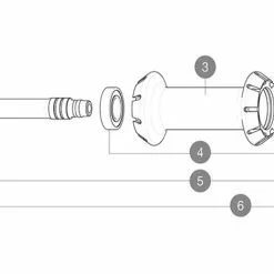 Mavic Rennrad Vorderradnabe QRM Auto Ersatzteil | Vorderradachse Mit Abdeckung Und Sicherrungsring