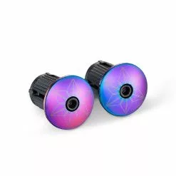 Supacaz Super Sticky Kush Galaxy Lenkerband Oil Slick + Oil Slick Plugz -Innenlager Verkaufsladen 56242 2