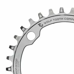 Wolf Tooth Drop Stop A Kettenblatt - Lochkreis 104mm 9-12 Fach Edelstahl 32 Zaehne -Innenlager Verkaufsladen 57239 2
