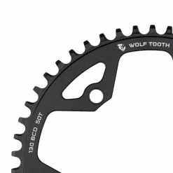 Wolf Tooth Drop Stop B Kettenblatt - Road / Gravel / CX Lochkreis 130mm 9-12 Fach 50 Zaehne -Innenlager Verkaufsladen 57298 2