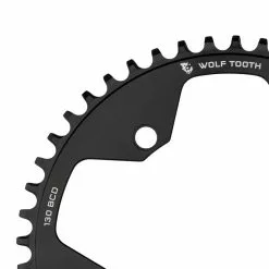 Wolf Tooth Drop Stop B Kettenblatt - Road / Gravel / CX Lochkreis 130mm 9-12 Fach 46 Zaehne -Innenlager Verkaufsladen 57300 2