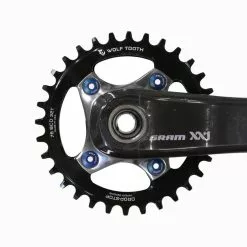 Wolf Tooth Drop Stop A Kettenblatt - Sram XX1 / Specialized / Cannondale Lochkreis 76mm 9-12 Fach 30 Zaehne -Innenlager Verkaufsladen 57306 2