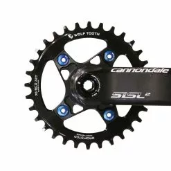 Wolf Tooth Drop Stop A Kettenblatt - Sram XX1 / Specialized / Cannondale Lochkreis 76mm 9-12 Fach 32 Zaehne -Innenlager Verkaufsladen 57311 3