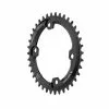 Wolf Tooth Drop Stop B Oval Kettenblatt - Shimano GRX Lochkreis 110mm Asymmetrisch 9-12 Fach 46 Zaehne