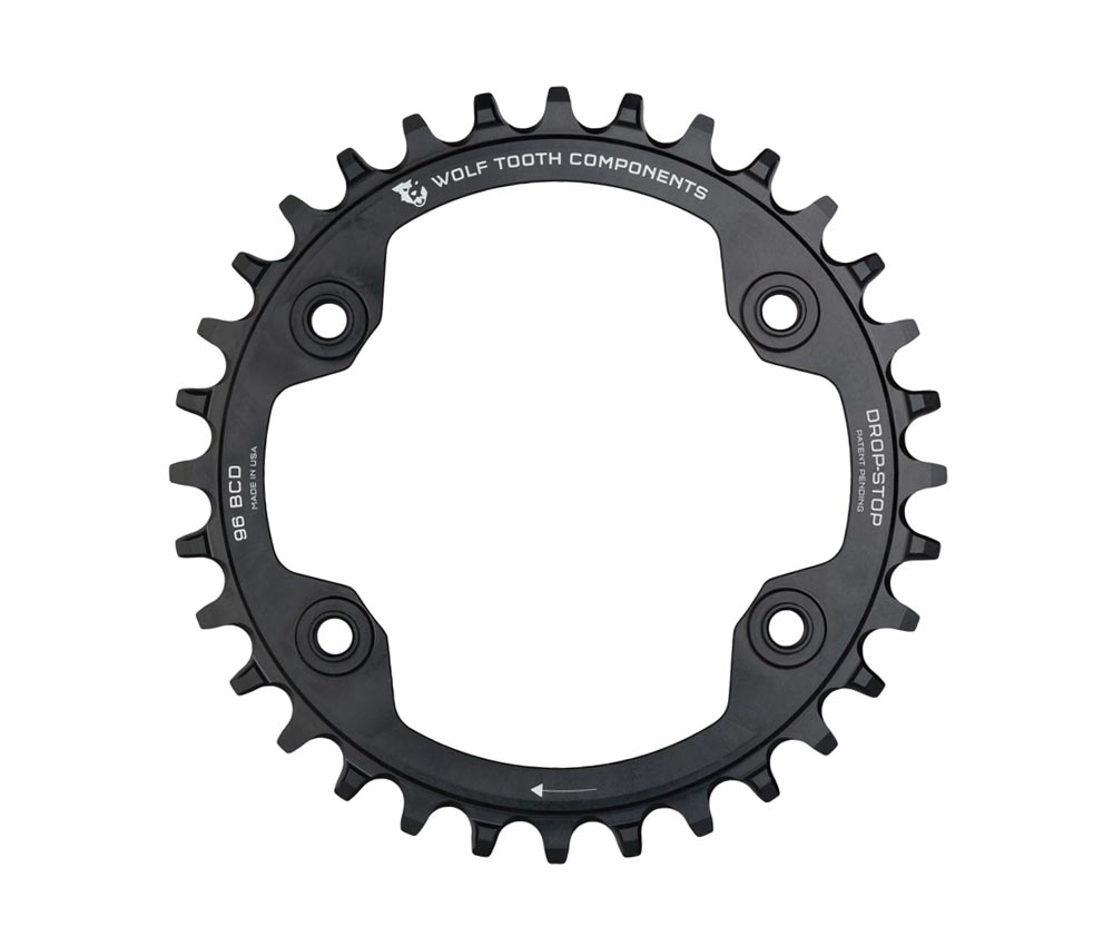 Wolf Tooth Drop Stop A Kettenblatt - Shimano XTR Lochkreis 96mm Asymmetrisch 9-12 Fach 36 Zaehne 4 Wolf Tooth Drop Stop A Kettenblatt - Shimano XTR Lochkreis 96mm Asymmetrisch 9-12 Fach 36 Zaehne – Bild 2