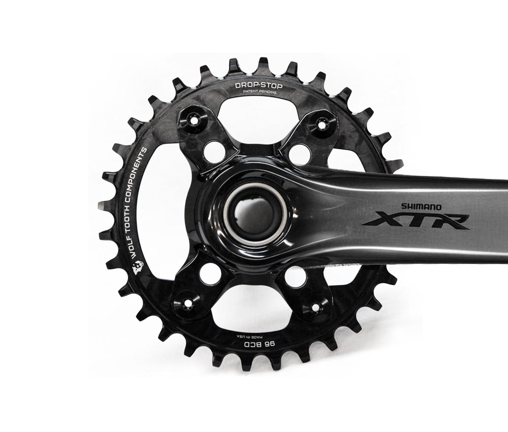 Wolf Tooth Drop Stop A Kettenblatt - Shimano XTR Lochkreis 96mm Asymmetrisch 9-12 Fach 36 Zaehne 5 Wolf Tooth Drop Stop A Kettenblatt - Shimano XTR Lochkreis 96mm Asymmetrisch 9-12 Fach 36 Zaehne – Bild 3