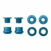 Wolf Tooth Kettenblattschrauben Set - M8x6mm 1-fach 4-Arm Aluminium Blau