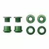 Wolf Tooth Kettenblattschrauben Set - M8x6mm 1-fach 4-Arm Aluminium Gruen -Innenlager Verkaufsladen 57411 0 Wolf Tooth Chainbolts 4CBCN06GRN