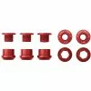 Wolf Tooth Kettenblattschrauben Set - M8x6mm 1-fach 5-Arm Aluminium Rot -Innenlager Verkaufsladen 57418 0 Wolf Tooth Chainbolts 5CBCN06RED