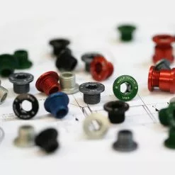 Wolf Tooth Kettenblattschrauben Set - M8x6mm 1-fach 5-Arm Aluminium Grau -Innenlager Verkaufsladen 57424 2