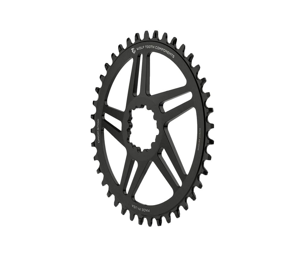 Wolf Tooth Drop Stop A Kettenblatt - Sram Direct Mount 3mm Offset 9-12 Fach 36 Zaehne 3 Wolf Tooth Drop Stop A Kettenblatt - Sram Direct Mount 3mm Offset 9-12 Fach 36 Zaehne