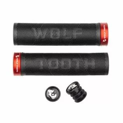 Innenlager Verkaufsladen 18 Wolf Tooth Echo Lenkergriffe - 132x32mm Schraubbar Aluminium Rot